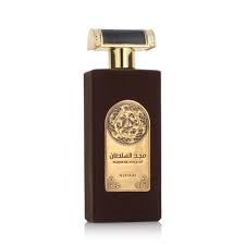 Profumo MAJD AL SULTAN, fragranza orientale unisex con note di limone, ginepro, patchouli, muschio e aroma di lime e mela. Regalo perfetto per uomini e donne.