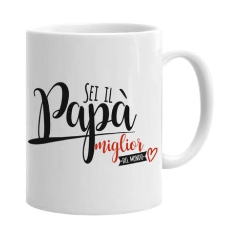 Tazza per papà con scritta “Miglior Padre del Mondo”: regalo perfetto per compleanni, Natale e festa del papà.