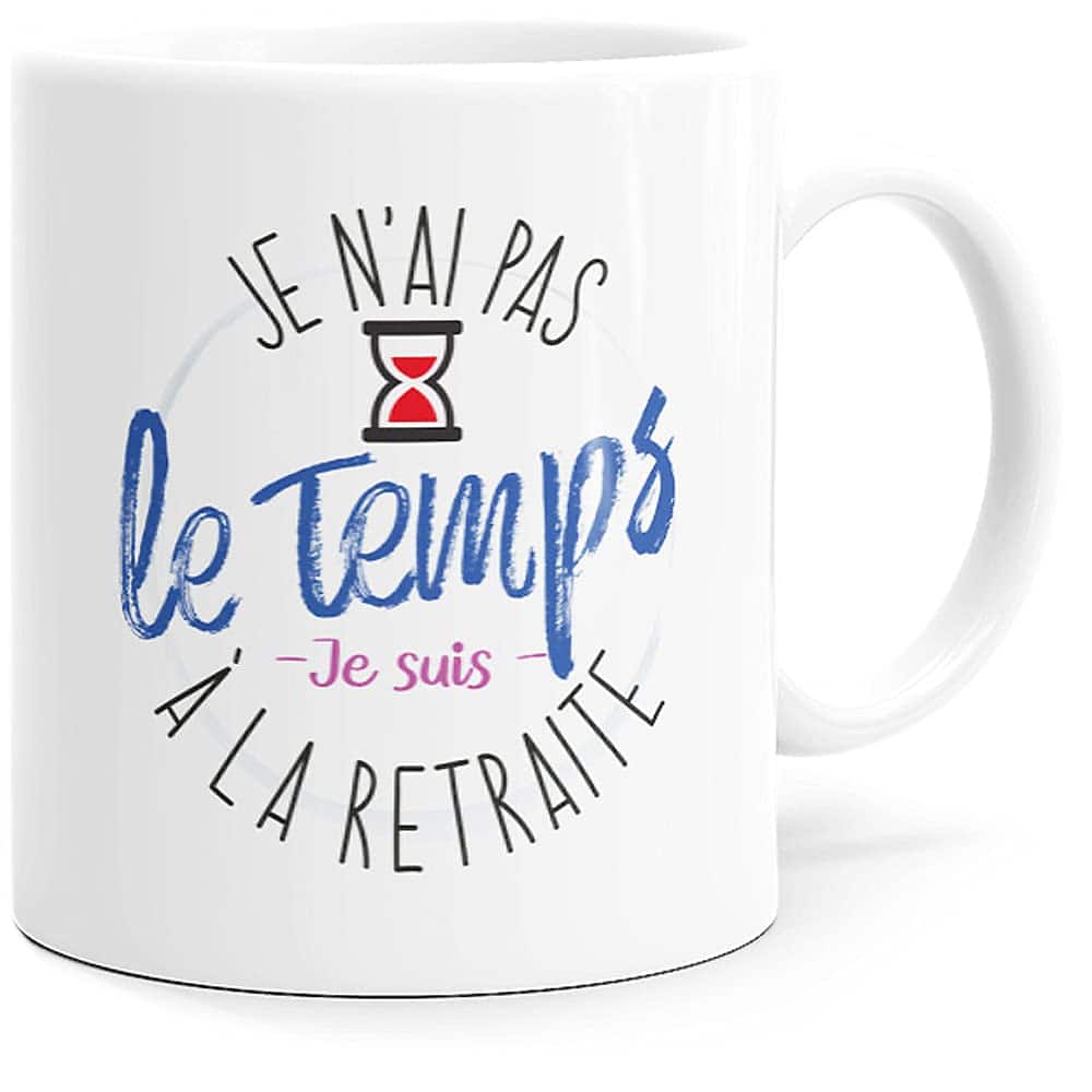 Tazza Umorismo Pensionato Tazza Messaggio Divertente Collega. Idea regalo originale per pensionamento pensionato lavoro ufficio uomo donna per compleanno Natale piacere Dino Tazze il Sorriso dal