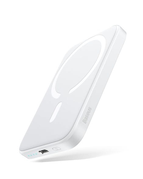 Power Bank Magnetico Baseus, 6000mAh, Ricarica Rapida PD 20W con USB-C, Compatibile con iPhone 15/14/13/12/Mini/Pro/Pro Max.