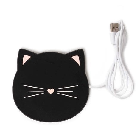 Scalda Tazza USB Legami, Riscalda bevande con tema gatto, compatibile tazze e bicchieri, ingresso USB.