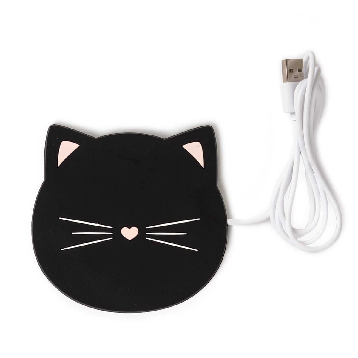 Legami - Scalda Tazza Usb, Warm it up, 10x10 cm, Tema Cat, in Vinile, Ideale per Tazze e Bicchieri con Fondo Piatto, Ingresso USB, Unica