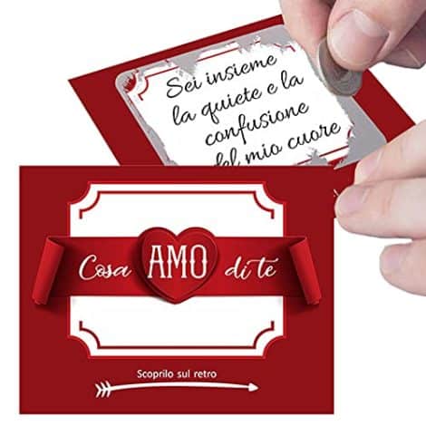 Scratch and win customized “Ti Amo” for him or her – 5 surprise romantic tickets for your love. Original gift for boyfriend/girlfriend. Valentine’s Day Anniversary Engagement gift idea.