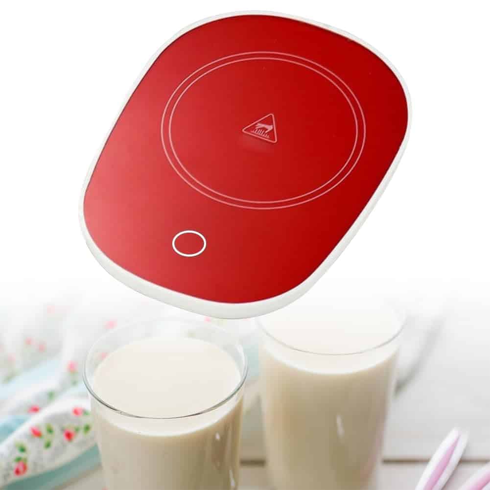Scalda Tazza USB,Scalda Tazza,Scaldatazze da Caffè,Scalda Bevande,Sottobicchiere Elettrico,Ldeale per la Stagione Invernale,per Caffè,Latte,tè,Acqua,Regalo di Natale,Regalo di Capodanno,Rosso
