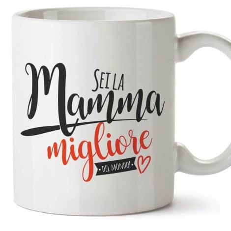 Tazza Mamma Speciale – La Migliore Mamma del Mondo (Modello 2) – Regalo Unico per la Festa della Mamma.