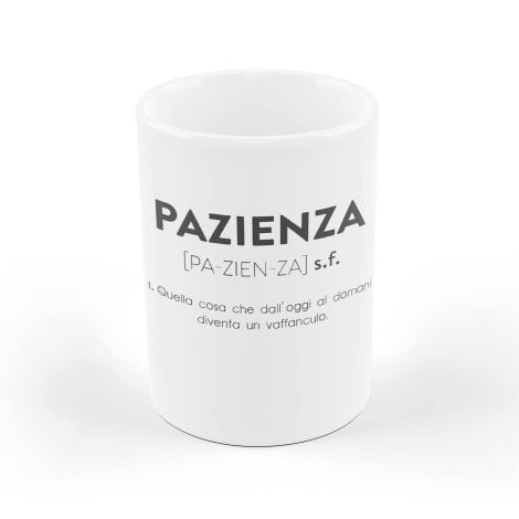 AL PRODUCTION Tazza Pazienza – Regalo Divertente per Compleanno – Divertente – Humor