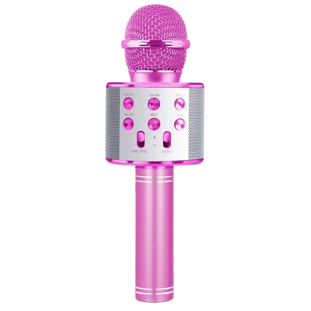 Microfono Karaoke Bluetooth per Bambini Ragazzi Ragazze Giocattoli Musicali da cantare a casa o per divertirsi in Festa - Regali di Compleanno