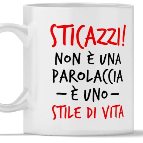 12Stamp Tazza divertente, ideale come regalo per colleghi/amici/fratelli/sorelle a Natale. STICAZZI, 350ML