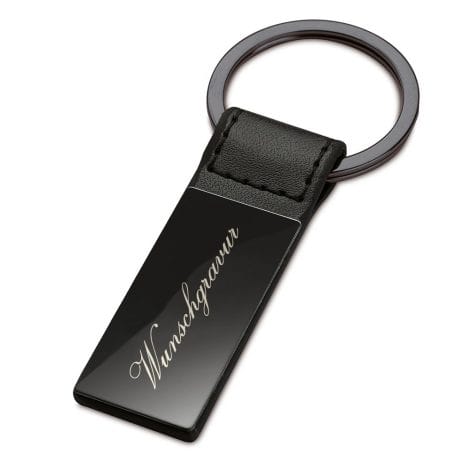 Portachiavi personalizzabile in eco-pelle e metallo, perfetto da regalare a uomini e donne, con scatola regalo inclusa.