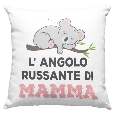 Cuscino “Angolo Sonnolento di Mamma” – Regalo unico per il compleanno, Natale, o Festa della Mamma, con imbottitura.