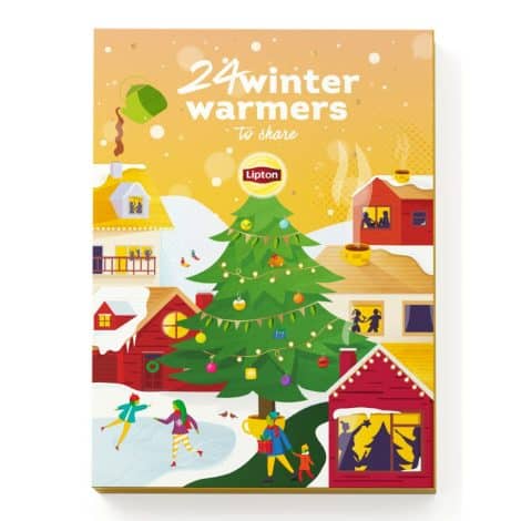 Lipton, Calendario dell’avvento con varietà di tè e infusi, ideale per amanti del tè e regali. 48 filtri.