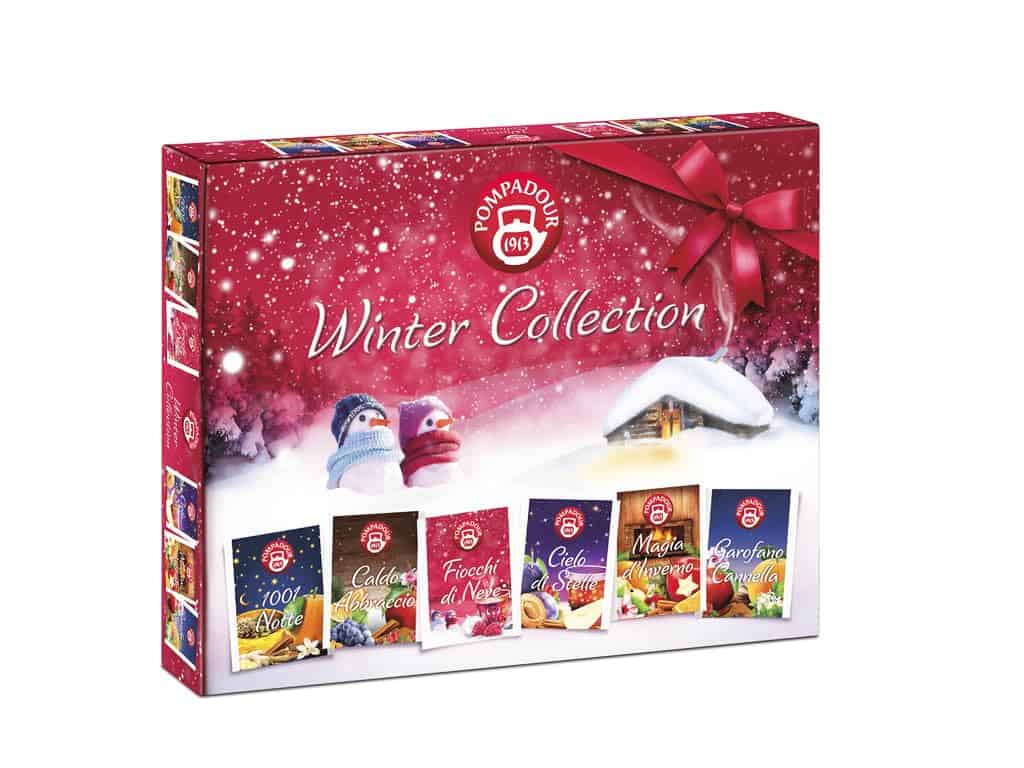 Pompadour 1913 | Collezione Inverno Assortimento di Tisane alla Frutta Senza Caffeina - 1 x 30 Bustine di Tè (82.5 Grammi)