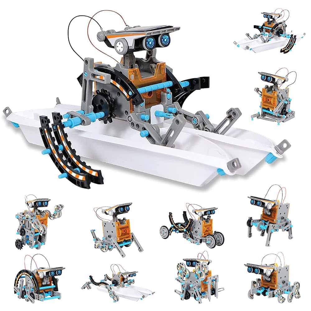 Dreamy Cubby Energia Solare Giocattoli da Ragazzo 8-12 Anni STEM Robot Kit di scienze 12 in 1 Giocattoli Educativi Robot Solari -199 Pezzi di Giocattoli da Costruzione Fai-da-Te per Bambini Regalo