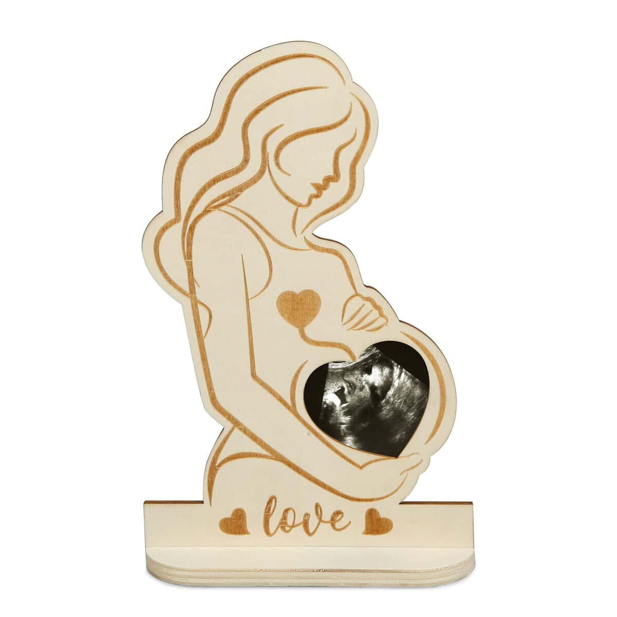 SUNYOK cornice in legno per immagine ad ultrasuoni bambino, per donne incinte, idee regalo per future mamme baby shower