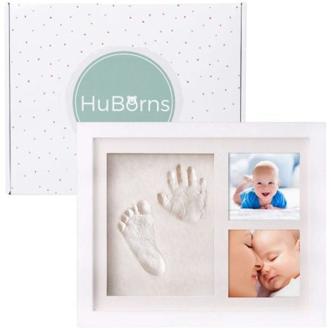 HuBorns – Kit Cornice Neonato con Impronte Mani e Piedi senza Difetti – Regalo Unico per Bambini.