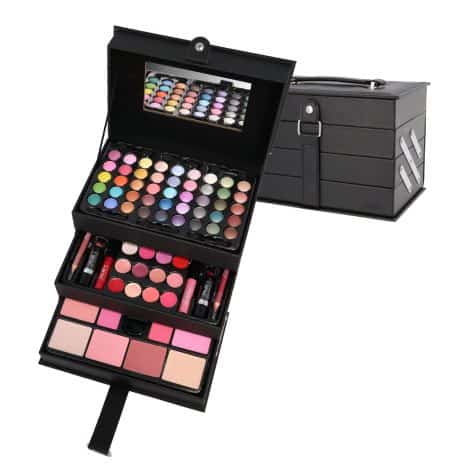 Valigetta per il make-up ‘Beauty Case’ di ZMILE Cosmetics, colore nero, cosmetici privi di ingredienti di origine animale.
