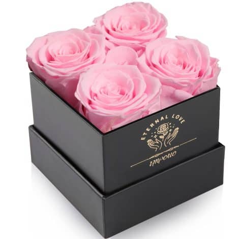 Scatola di Rose Infinito, Rosa Preservata, Rosa Eterna, Regali per Compleanni, Madri, Fidanzate, Mogli, Nonne. Per San Valentino, compleanni, doni eterni.