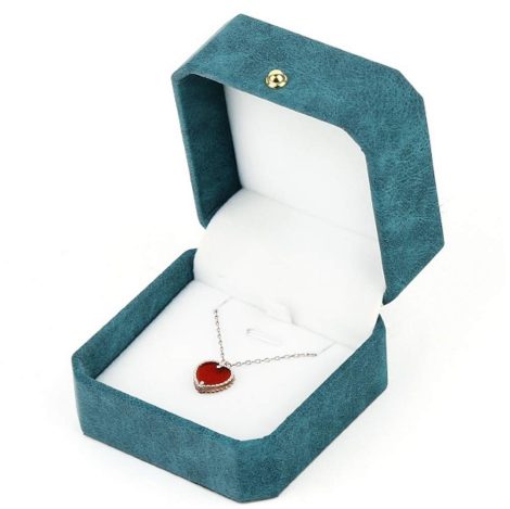 Scatola regalo per orecchini e anelli in pelle sintetica, vetrina gioielli con inserto velluto per eventi speciali e viaggi.