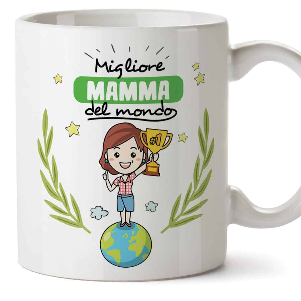 Mugffins Tazza Mamma - Migliore Mamma del Mondo - Tazza Originale in Ceramica Idea Regalo Festa della Mamma