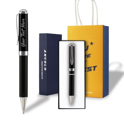 Penna regalo personalizzata: Set di lusso con nome o messaggio per studenti, insegnanti, uomini e donne.
