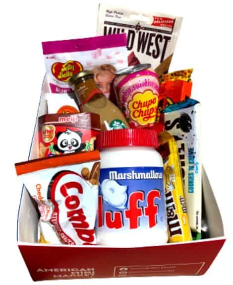 Scatola Golosa Americana, Idea Regalo Candy Box, Con Prodotti Internazionali, Perfetta per Compleanni!