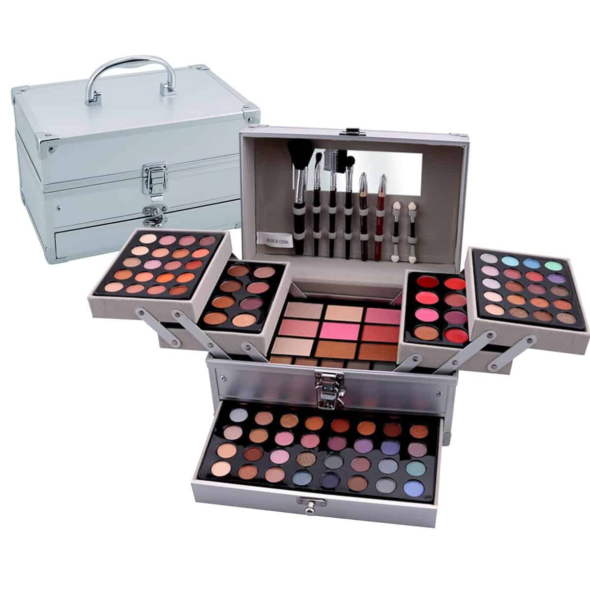 Kit per Trucco Completo, MKNZOME Cosmetico Valigetta per Principianti con Ombretti Correttore Rossetto Lucidalabbra Fard ecc - Sorpresa Regalo Trousse di Trucchi, per l'uso quotidiano e viaggio#4
