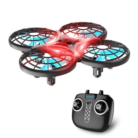 Loolinn | Mini Drone Telecomandato per Bambini – Con Tecnologia Anti-Collisione Automatica/Controllo Manuale/Batterie Extra/Regali di Natale per Bambini.