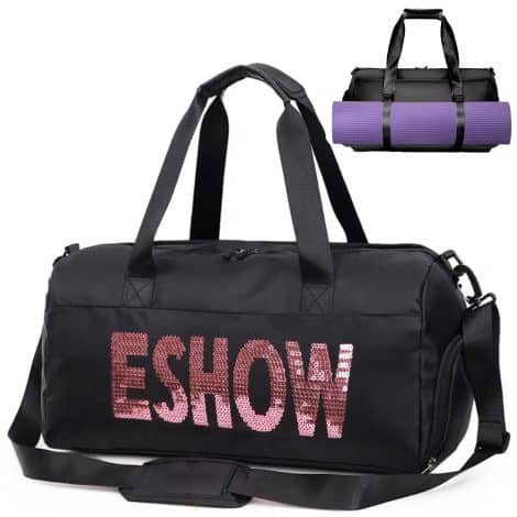 Borsa sportiva impermeabile Eshow concomparto per le scarpe, ideale per palestra, piscina, viaggio e fitness maschile e femminile.