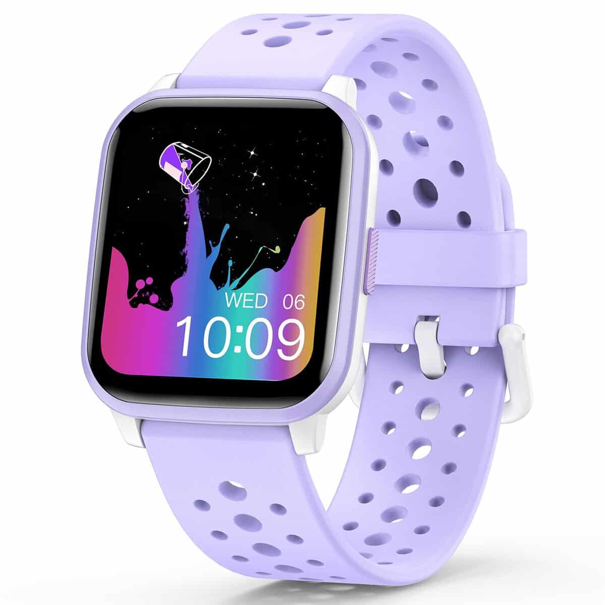Butele Bambini Smart Watch,Smart Watch per Bambini Gioco Watch Regali per 4-16 anni con modalità Sleep 20 Modalità Sportive 5 Giochi Pedometro Regalo di Compleanno per Ragazzi Ragazze (Viola)