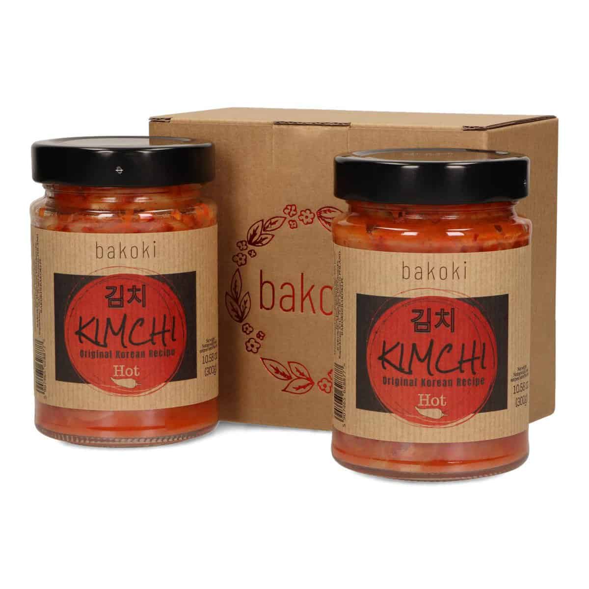 Bakoki® Premium KIMCHI Hot, Ricetta coreana originale, PICCANTE (2 x 300g)