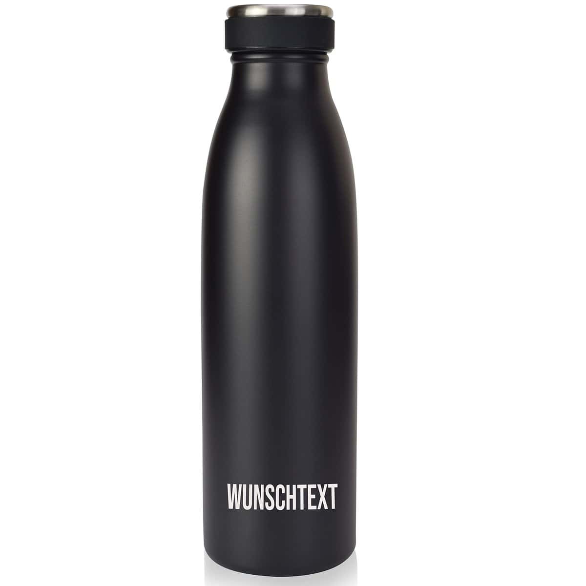 Milu Borraccia in acciaio inox con incisione 350, 500, 750, 1 l, 1,5 l, idea regalo personalizzata con nome di Natale, per uomini, donne, mamma, papà, fidanzata (1000 ml + incisione)