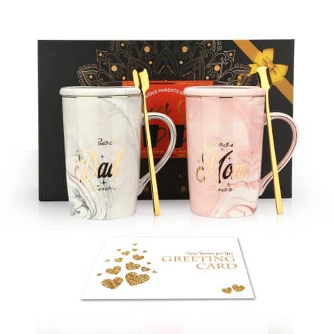 Set di tazze per genitori novizi – Regali di gravidanza essenziali per festeggiare baby shower, festa della mamma, festa del papà e Natale.