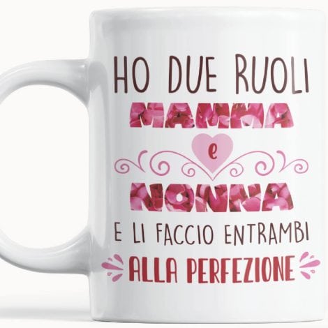 Tazza Mamma e Nonna – Idee Regalo per Festa della Mamma con Originali e Divertenti Frasi – Regalo Compleanno per la Mamma e la Nonna migliore.