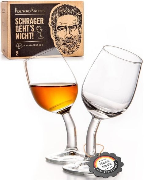 Krumm Bicchierini divertenti liquore | regalo personalizzato | set di bicchieri da liquore incisi (2 pezzi) | bicchieri da shot divertenti per Natale.