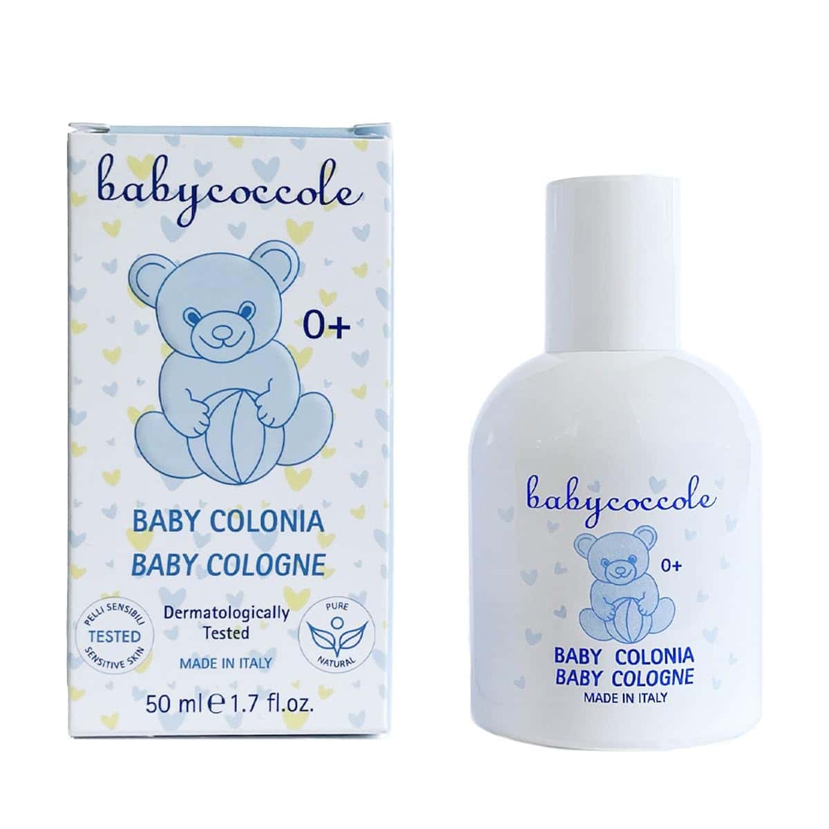 Babycoccole BABY COLONIA. Profumo per Bambini e neonati. Idea regalo. Leggero, fresco, delicato. Ingredienti Naturali, Dermatologicamente Testato per pelli sensibili - 50 ml