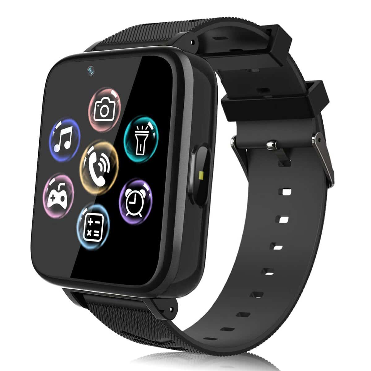 Smartwatch per Bambini,Orologio Intelligente per Ragazzo e Ragazza Touchscreen con Fotocamera, Lettore Musicale, Giochi, Torcia, Sveglia, per Bambino 4-12 Anni Regalo(Nero)