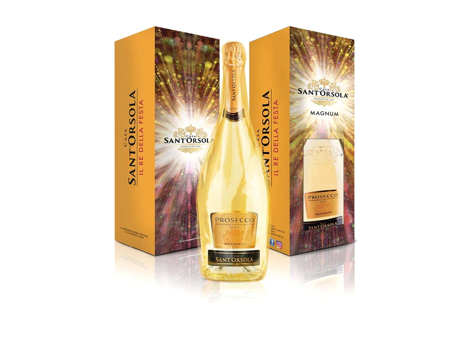 Sant'Orsola Prosecco DOC Millesimato Magnum confezione Regalo 1x1500ml