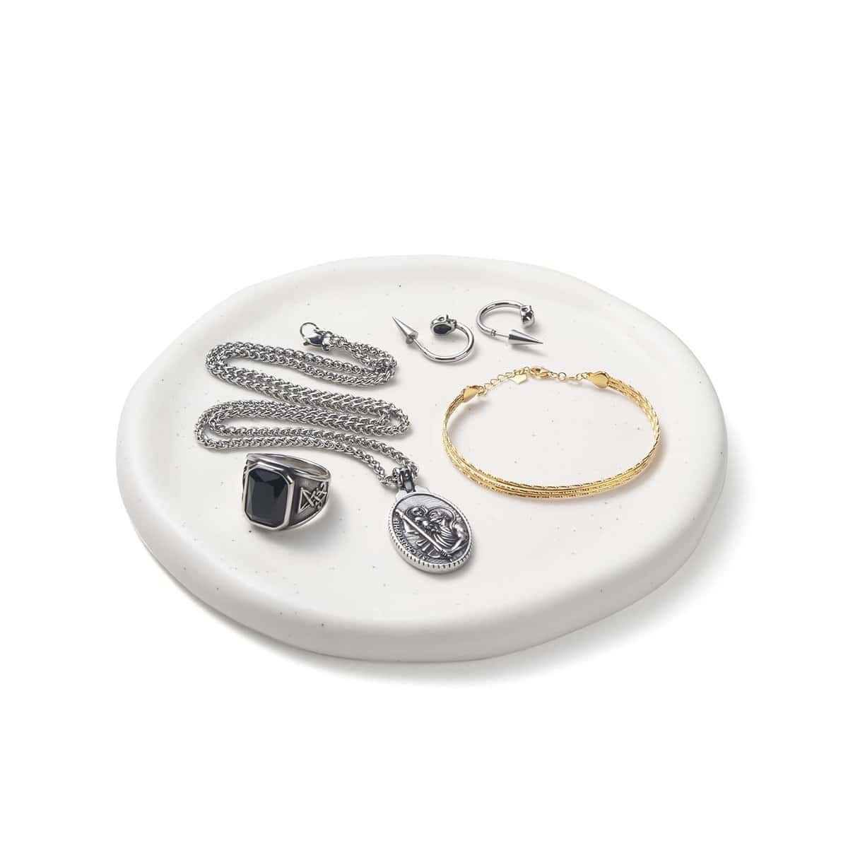 Vassoio Gioielli, Piatto Anello in Ceramica, Piccolo Vassoio Chiavi, Ciotola dei Gioielli, Organizzatore di Gioielli, Festa Della Mamma, Natale, Ringraziamento, Regalo di Compleanno per le Donne