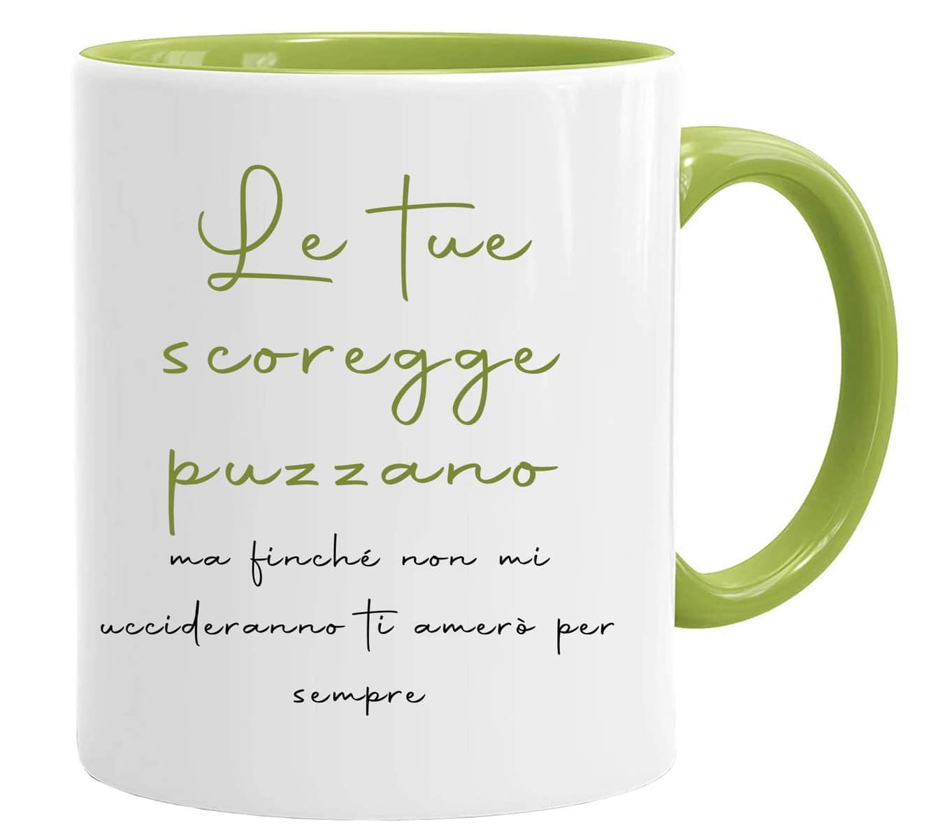 Tazza San Valentino/Le tue scoregge puzzano - Tazza/Mug Idea Regalo Originale di Compleanno/Tazza con Frase e Disegno Divertente