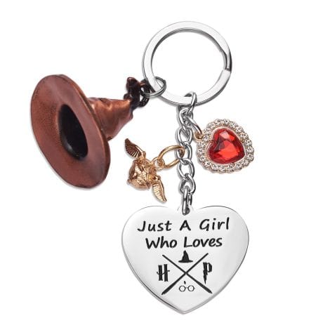 Regalo cuore Portachiavi Magici Hary Potter per Donne, Ragazze e Adolescenti.