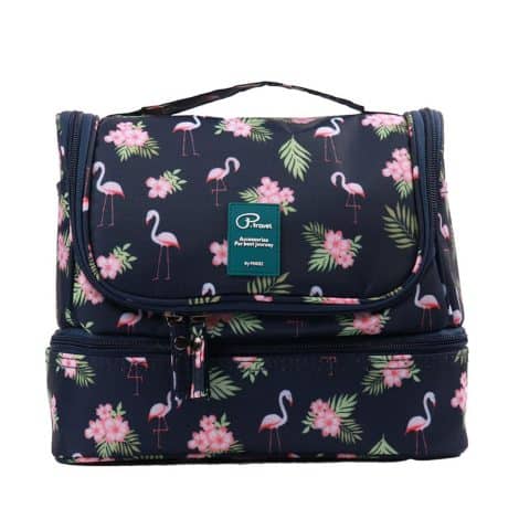 Fenicottero Beauty Case da Viaggio Ripiegabile per cosmetici e accessori da viaggio, per donna, uomo e bambino.