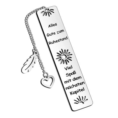 Segnalibro in metallo Sunwuun, regalo perfetto per amici e colleghi in occasione del Natale e del pensionamento.