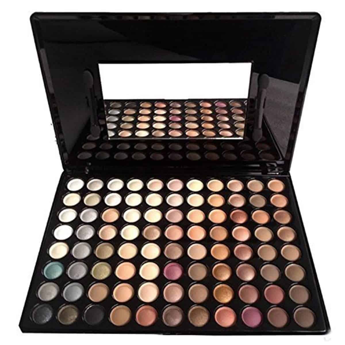 FantasyDay Palette Ombretti, 88 Colori Waterproof Neutri Caldi Tavolozza di Trucco Occhi Opaco e Luccicante in Polvere Natale Regalo Surprise Makeup Gift Set