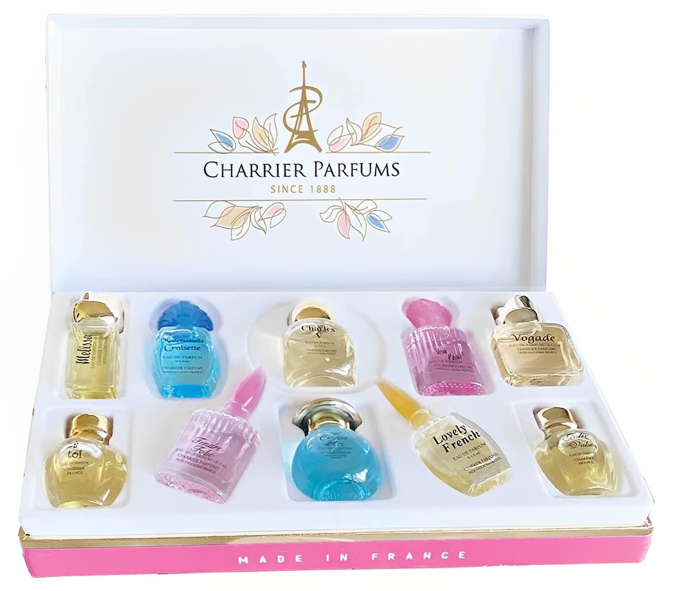 Charrier Parfums "preziosa collezione" Cofanetto di 10 Eau de Parfums in Miniatura Total 58.8 ml