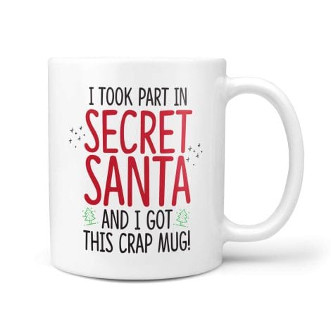 Tazza da tè e caffè TeHe Gifts®, regalo ideale di Babbo Natale per lavoro, ufficio e famiglia.