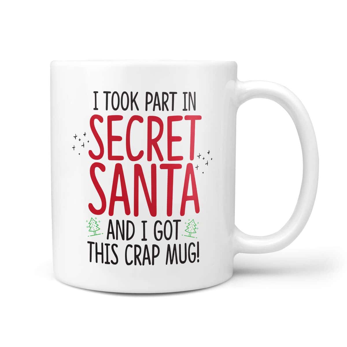 TeHe Gifts® - Tazza da tè e caffè, idea regalo di Babbo Natale segreto per lavoro, regalo di Natale, per ufficio, per la famiglia
