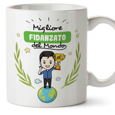 Tazza MUGFFINS per Fidanzato -Regalo divertente e originale per la famiglia- Caffè e tè.