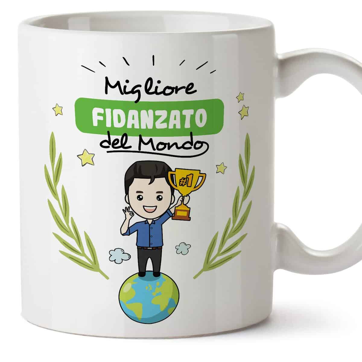 MUGFFINS Tazza Fidanzato -Famiglia Mondo -Idee Regali Divertenti e Originali -Tazze di caffè eTè -
