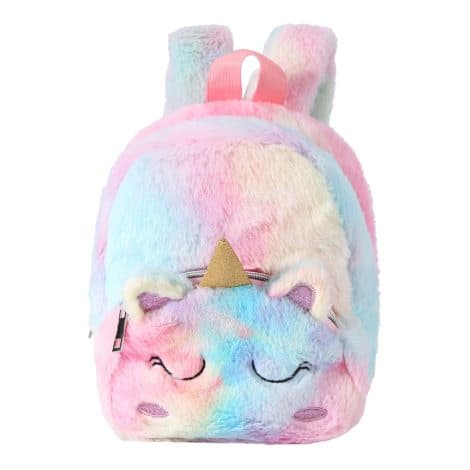 Zainetto di peluche Hifot Mini Unicorno, adatto ai bambini dai 3 ai 6 anni, un regalo morbido e fantastico.