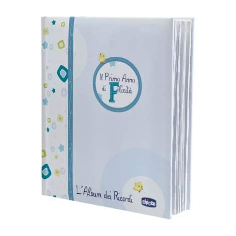 Album di foto per neonati e bambini di Chicco, blu, dimensioni 27,5 x 25 x 3 cm, peso 217 g.